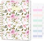 Undated Weekly and Monthly Planner – 12-Month To Do List Notebook Organizer with Goal & Habit Tracker, Monthly Calendar, Spiral Productivity Journal Ideal for Work, School & Home, 6.5" x 8.5", Rose