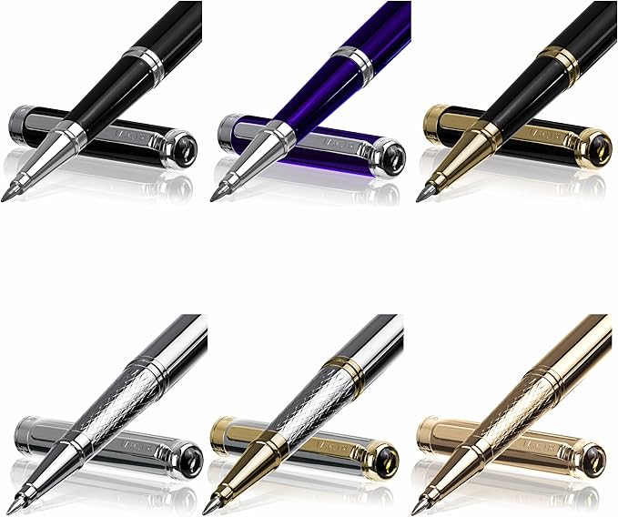 FANSTIK Customized Luxury Rollerball pen, fancy gift set for women, Professional executive pen gift set for men and Woman (B Lux RollerBall Set)
