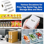 L LIKED 1" x 3" Blank Removable Labels with No Residue, Water and Oil Resistant, Use for Both Home and Office (1 Roll, 1400 Labels)
