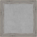 Amanti Art Grey Framed Magnetic Board 25x25 Medium Vision Board for use with Magnets, 100% Metal Sheet to Display Items as Office Decor or for Home Organization in mudroom, Kitchen or Kids Room