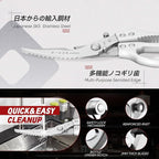 TIVOLI Poultry Shears Silver,Japanese Kitchen Shears Heavy Duty with Non-Slip Handle & Safety Lock,Multifunctional Kitchen Scissors for Chicken, Meat, Turkey, Fish, Vegetables,Ideal Gift