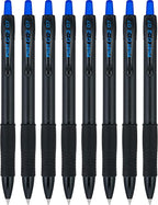 PILOT G2 Edge Blue Premium Gel Roller Pens, 0.7 mm Fine Point Pens, Sensory Writing Experience, 8ct Box - Ideal for School, Journaling & Office Writing