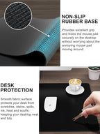 TopMade 4-in-1 Mouse Pad with 15W Wireless Charging, Foldable Phone Holder, 31.5" x 15.75" XXL Large Desk Pad, Gaming Mousepad with Ultra-Smooth Surface, Non-Slip Base, Waterproof Desk Mat, Black