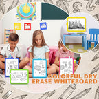 Outus 10 Pcs Dry Erase Mini White Boards Bulk 8.5 x 11'' Small Magnetic Whiteboard Double Sided Colored Writing Boards for Kids Students Locker Fridge(Colorful)