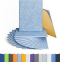 Amantech 12 Pack Acoustic Panels Self Adhesive Sound Proof Foam, High Density Sound Acoustic Panel, 16X12X0.4 Inch 4:3 Rectangle Panels in Home, Office,Reccording Room,Studio,More(Light Sky Blue)