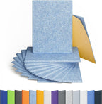 Amantech 12 Pack Acoustic Panels Self Adhesive Sound Proof Foam, High Density Sound Acoustic Panel, 16X12X0.4 Inch 4:3 Rectangle Panels in Home, Office,Reccording Room,Studio,More(Light Sky Blue)