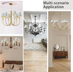 TAaMTYH small lamp shade chandelier shades set of 6，Fabric Lampshade for Wall Lamp，chandelier shades，small tadle lamps，For Cutting Edge bulbs, Clip-on Fitter Lampshade，3" X 6" X 5"