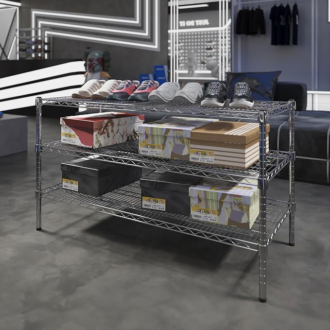 Regal Altair 21" Deep x 48" Wide x 27" Height Wire Shelving Kit | 3-Tier | NSF Commercial Storage Rack Unit
