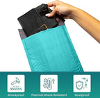 Levex - #000 4" x 8" [5 Pack] Teal Poly Bubble Mailers, Padded Envelope Mailers, Packing Envelope & Mailing Bags for Shipping