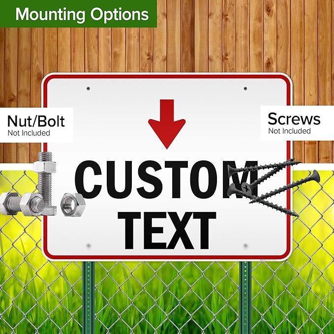 Custom Arrow and Directional Sign by My Sign Center - 36x48 Inches, Down Arrow, Reflective, Rust Free DiBound, Fade Resistant, Made in USA