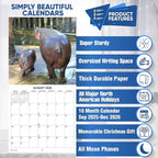 2026 Moo Deng Monthly Wall Calendar | Pygmy Hippopotamus Animal Calendar 2025-2026