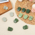 InnoHHustle 12 PCS Cubicle Clips, Fabric Panel Wall Clips Plastic Cubicle Hooks Panel Push Clip Cubicle Wall Accessories for Hanging Pictures Photo Frame Office Notes Memos Messages (Sage Green)