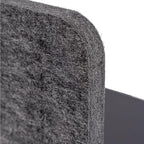 ReFocus™ Raw Clamp-On Acoustic Desk Divider – Reduce Noise and Visual Distractions with This Lightweight Desk Mounted Privacy Panel (Anthracite Gray, 47.25" x 16", 23.6" x 16", & 23.6" x 16")