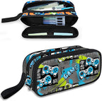 Fitvc Large Pencil Case for Boys,Gamer Boys Pencil Pouch for Kids Teens School,Large Capacity Pen Box Marker Organizer for School