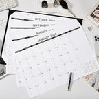 2026 Desk Calendar - Large Desk Calendar 2026, Jan. 2026 - Dec. 2026, 22" x 17", 2026 Calendar, 4 Corner Protectors, 2 Hanging Holes, Holidays, Julian Dates, TO-DO & Notes Section