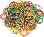700PCS Multicolor Rubber Bands,Assorted Color Rubber Bands,Sturdy,Heat Resistant Rubber Band for School, Home, or Office