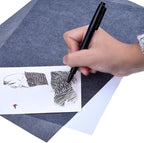 Outus 30 Pack Carbon Papers for Tracing, Graphite Carbon Copy Tracing Paper for Canvas Wood(9 x 13 Inch,Black)