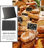 VILLCASE 10pcs Mini Chalkboard Signs Reusable Acrylic Desktop Message Boards Small Table Blackboards for Weddings Parties Restaurant Display