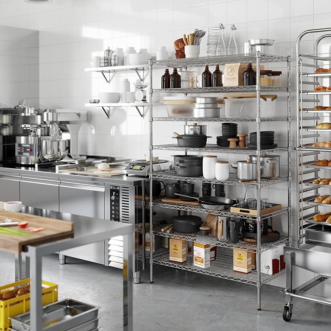 Regal Altair 21" Deep x 42" Wide x 74" Height Wire Shelving Kit | 8-Tier | NSF Commercial Storage Rack Unit