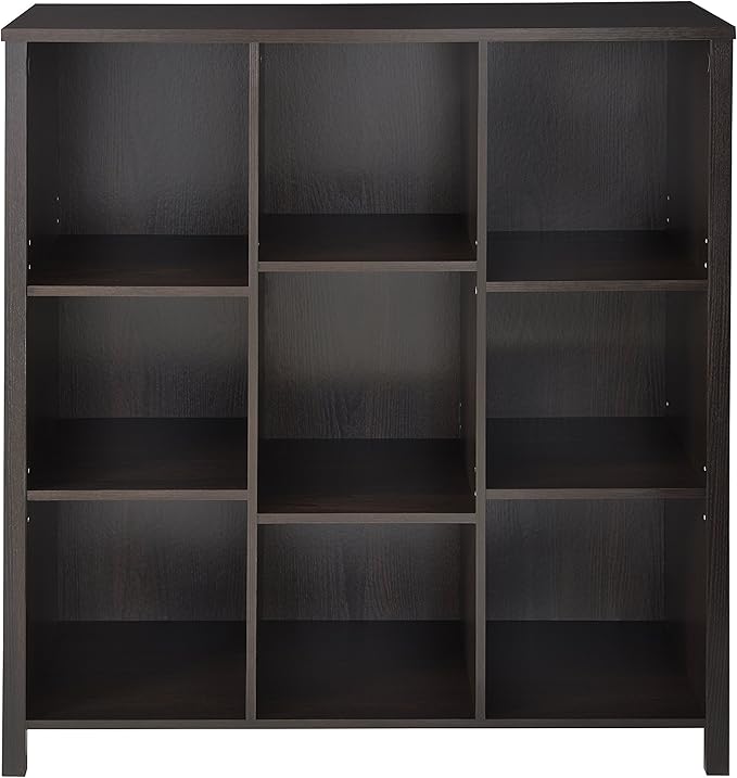 ClosetMaid BR & Name Internal 16058 Premium Adjustable 9-Cube Organizer, Black Walnut