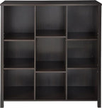 ClosetMaid BR & Name Internal 16058 Premium Adjustable 9-Cube Organizer, Black Walnut