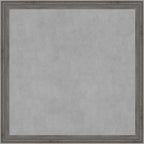 Amanti Art Grey Framed Magnetic Board 27x27 Medium Vision Board for use with Magnets, 100% Metal Sheet to Display Items as Office Decor or for Home Organization in mudroom, Kitchen or Kids Room