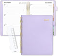 SUNEE 2026 Planner, Weekly and Monthly Calendar Planner 9"x11.2"- 12 Month (January 2026 - December 2026), Vegan Leather Cover, Pocket, Bookmark, Notes, Monthly Tab, Purple