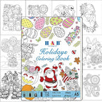 H & B Art Supplies, 120Pack Drawing Supplies for Adults, Color Kit with Holiday Drawing Book, Coloring Book, Oil-Based Coloured Pencils for Artists