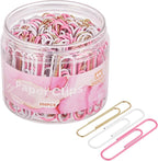 NEEWAY 200pcs Large Pink Paper Clips, 2 Inch Jumbo Paper Clip, Ceative Colored Paperclips for Paperwork Office School and Personal Use