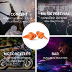 LYSIAN High Fidelity Concert Ear Plugs for Music Reusable-2 Pairs Pack Musicians Earplugs for Noise Cancelling, Concert Festivals, Drummers, DJS, Raves, Games -23dB