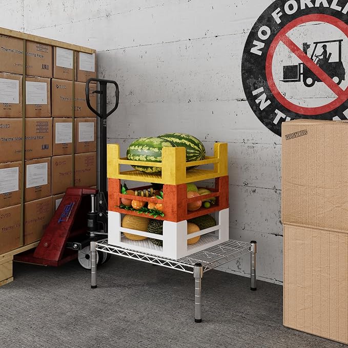 Regal Altair 18" Deep x 24" Wide x 8" Height 1-Tier Wire Shelving Kit | NSF Commercial Storage Rack Unit