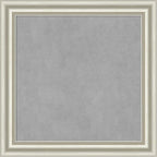 Amanti Art Silver Framed Magnetic Board 30x30 Medium Vision Board for use with Magnets, 100% Metal Sheet to Display Items as Office Decor or for Home Organization in mudroom, Kitchen or Kids Room