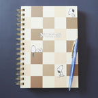Graphique Snoopy Hardbound Spiral Journal, 160 Ruled Pages Hard Cover Notebook, Diary, Lists, Record Month and Date, Premium Paper, 6” x 8”