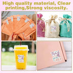 500pcs Thank You Stickers - Handmade, Happy Mail, Boutique Packaging, Purchase Roll