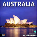 RED EMBER Australia 2026 Wall Calendar 12 Month | 12" x 24" Open | Thick & Sturdy Paper | Holiday Gift | Travel Calendar 2026