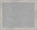 Amanti Art Silver Framed Magnetic Board 19x23 Small Vision Board for use with Magnets, 100% Metal Sheet to Display Items as Office Decor or for Home Organization in mudroom, Kitchen or Kids Room
