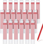 Zhehao 120 Pieces 2.8 mm Carpenter Pencils Lead Refills HB Refill for Construction Pencils Refills Mechanical for Writing Drawing Drafting Woodworking Construction(Red)
