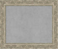 Amanti Art Silver Framed Magnetic Board 20x24 Small Vision Board for use with Magnets, 100% Metal Sheet to Display Items as Office Decor or for Home Organization in mudroom, Kitchen or Kids Room
