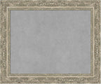 Amanti Art Silver Framed Magnetic Board 20x24 Small Vision Board for use with Magnets, 100% Metal Sheet to Display Items as Office Decor or for Home Organization in mudroom, Kitchen or Kids Room