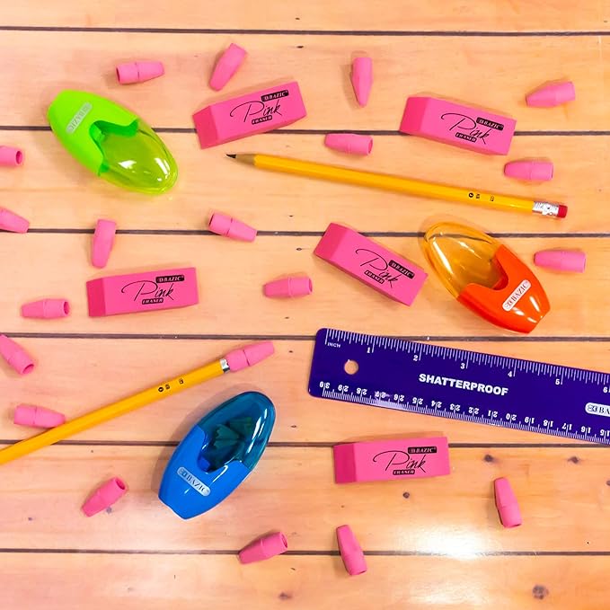BAZIC Products Shatterproof Flexible Ruler 12" (30cm), Inches Centimeter Metric Measuring Drafting Rulers, for Students School Supplies, 24-Pack