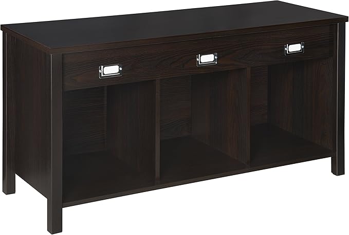 ClosetMaid 16052 Premium 3-Cube Bench, Black Walnut