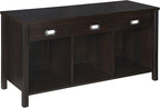 ClosetMaid 16052 Premium 3-Cube Bench, Black Walnut