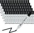 Buecs Black Dry Erase Markers, Low-Odor, 80 Count, Chisel tip, Perfect for Writing on Whiteboards, Dry-Erase Boards, Glass, School Office Supplies