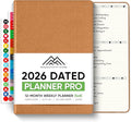 Dated, 2026 Planner, 5.8” x 8.3” - The #1 Productivity Planner to Achieve Your 2026 Goals - Planner 2026-2027 by PRODUCTIVITY STORE (A5, BROWN)