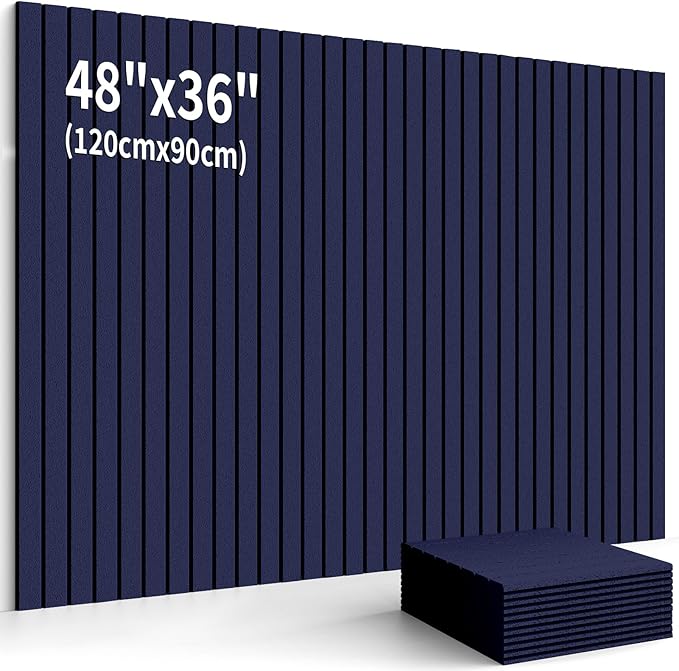 Cork Boards for Walls 48" x 36" Felt Board Alternative, 12 Pack Felt Wall Tiles Bulletin Board, Large Cork Board for Office Pin Board Tack Board Cork Boards