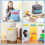 PETCEE Name Plates for Classroom Student Desks - 36Pcs Personalized Schoolbag Desk Name Tags Stickers Self Adhesive Names Labels for Kindergarten Preschool Elementary Back to School Teaching Supplies