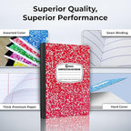 Rosmonde 5000 Pack (Pallet) Composition Notebooks Bulk, College Ruled, Jumbo Pallet of Composition Notebooks, 200 Pages (100 Sheets), 9-3/4 x 7-1/2, Bulk for School Districts, 4-7 Days Transit