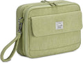VASCHY Colored Pencil Case, Corduroy Large Pencil Pouch for Art Pens Markers Gel Pens Big Holder Organizer Fits 192 Pencils for Girls Women Light Green