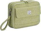 VASCHY Colored Pencil Case, Corduroy Large Pencil Pouch for Art Pens Markers Gel Pens Big Holder Organizer Fits 192 Pencils for Girls Women Light Green