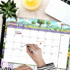 DIBAOLU Extra Large Desk Calendar 2026,Big Desk Calendar 2026-2027 22x17,18 Month,January 2026 to June 2027,Suitable For Home, School Or Office, Monthly Planning Calendar,With Plastic Cover